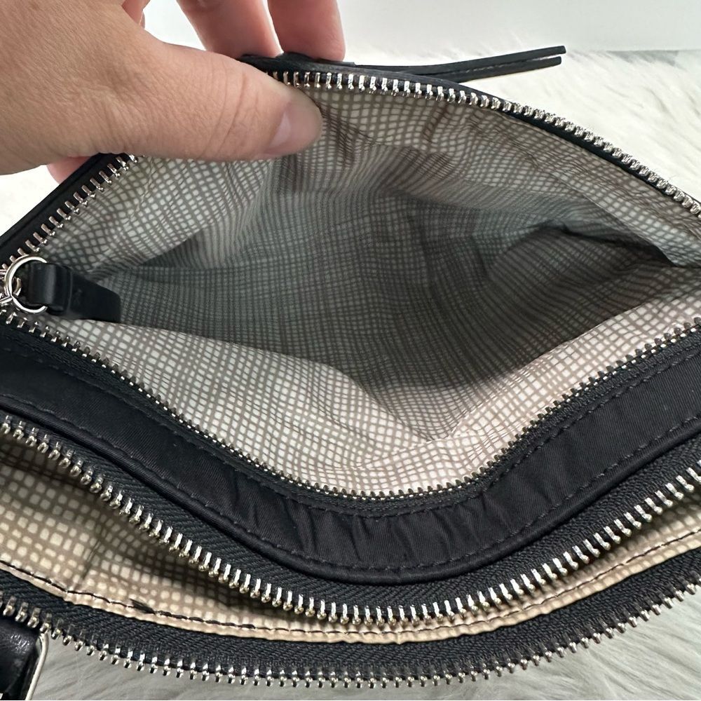 BRIGHTON Black Nylon Crossbody Bag with Silver Accents - Picture 12 of 12